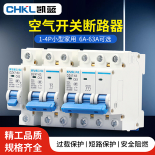 空气开关小型断路器DZ47 63空开家用保护器1P2P3P4P电闸开关
