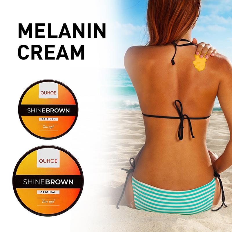 Melanin Cream Blackening Shine Brown Tanning Post Sun Repai