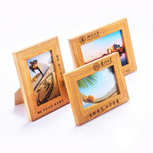 木质6寸照片相框摆台定制来图