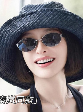 秦岚同款墨镜女复古老钱风Nocap