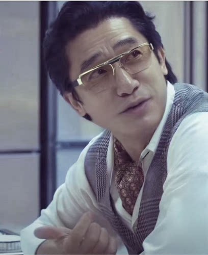 金手指同款双梁墨镜男款高级感半框茶色太阳眼镜女防紫外线配近视