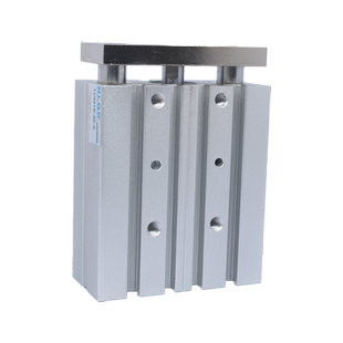 气动TCL三轴三杆气缸带导杆大推力气缸12/16/20/25/32/40/50/63-S