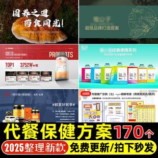2025广告公司代餐保健食品电商运营品牌推广市场营销策划PPT方案