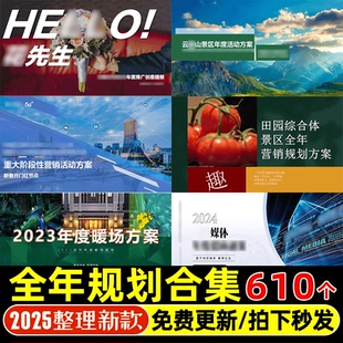 4A广告公司全年规划年终总结年度品牌全案市场营销策划PPT方案新