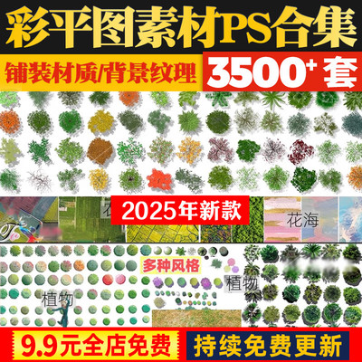 203ps园林景观彩平图素材d