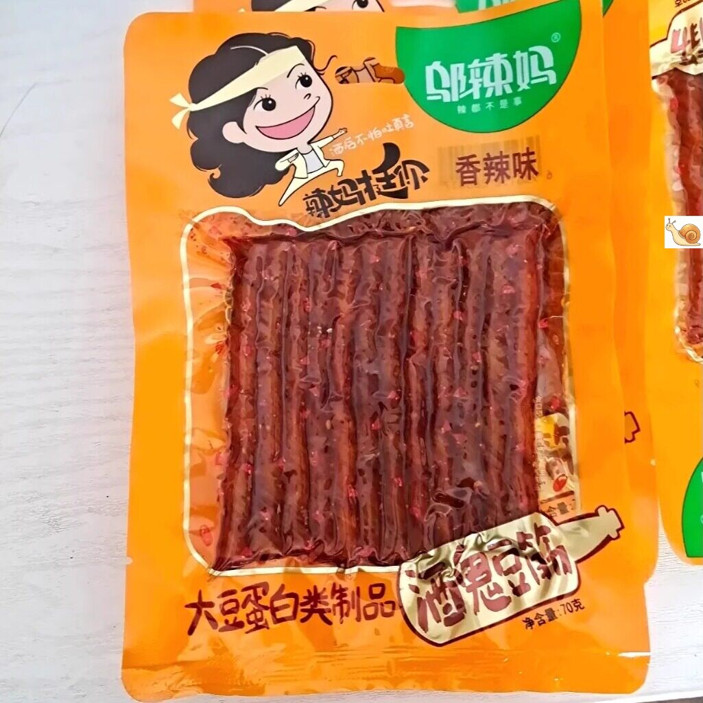 【新货】邬辣妈酒鬼豆筋70g辣味条香辣蒜蓉麻辣休闲零食小吃