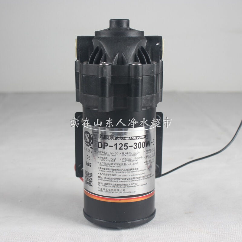 净水器售水机配件24V增压泵75G100G加压电机DP125-300W隔膜泵DP-1 五金/工具 水泵 原图主图