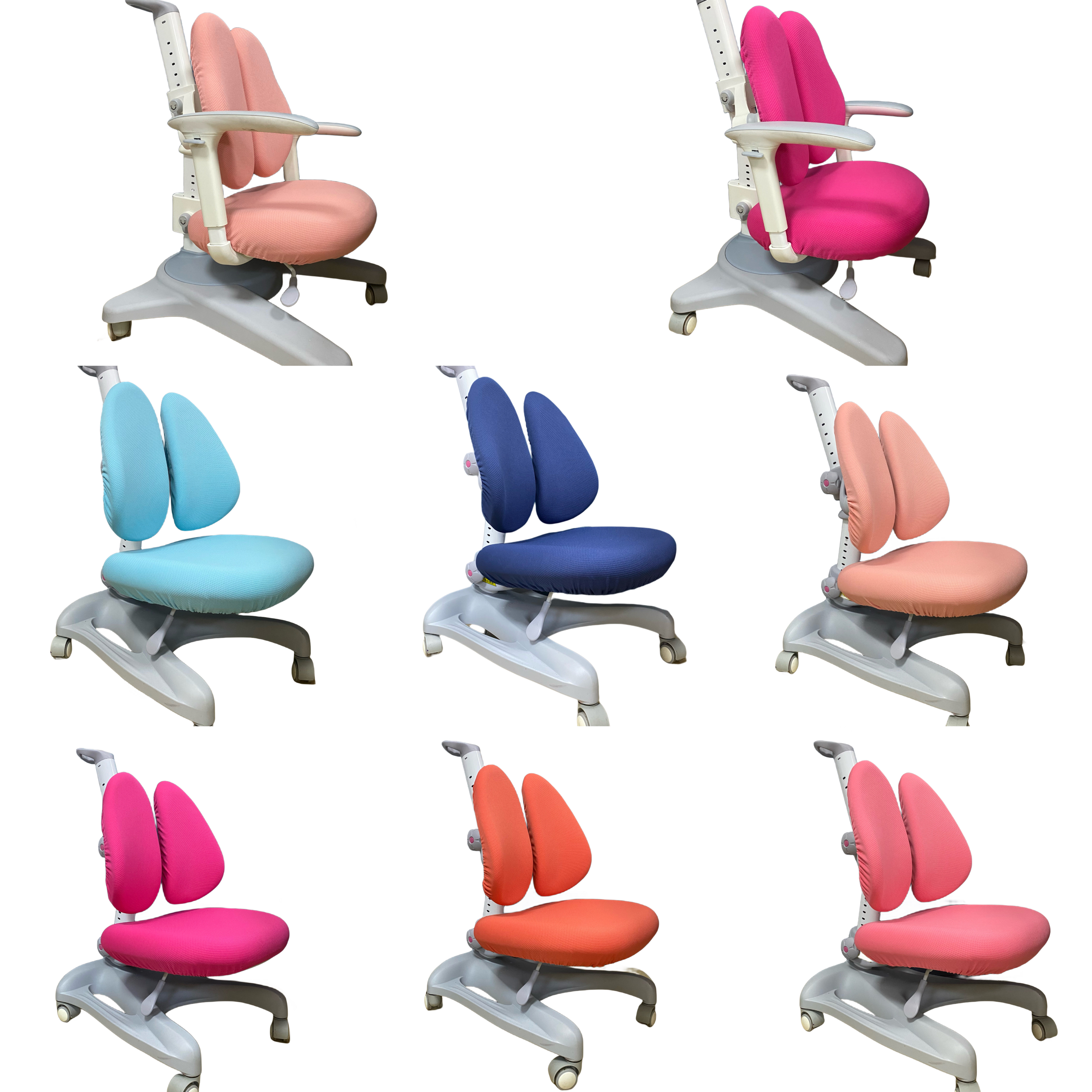 适用于护童/黑白调学习椅椅套儿童学习通用椅套针织