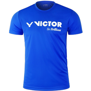 速干VICTOR胜利羽毛球服男女 威克多运动T恤短袖训练文化衫T80028