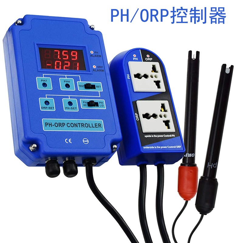 鱼缸水族水质ph值/tds值/EC值/盐度/温度长期监测器酸碱度测试仪