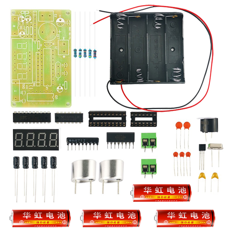 超音波测距仪电子DInY套件单晶片倒车雷达焊接练习TJ-56-299