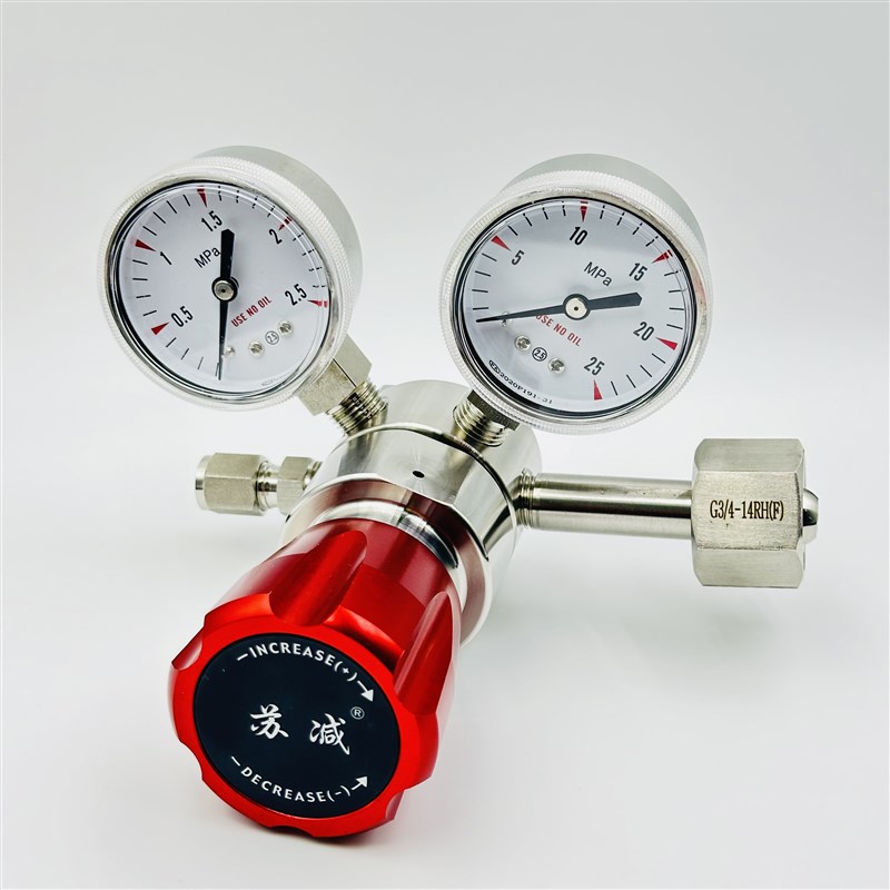 氯化氢不锈钢减压阀CGA330二氧化硫CGA660耐腐蚀1.6MPa上海压力表