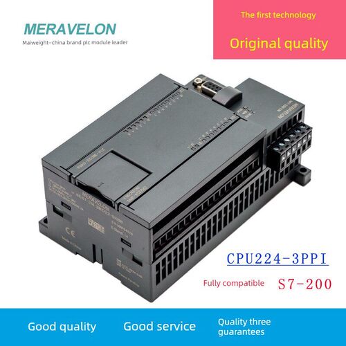 MERAVELON迈威昂原创CPU224-3PPI PLC主机 全兼容S7-200CN 控制器