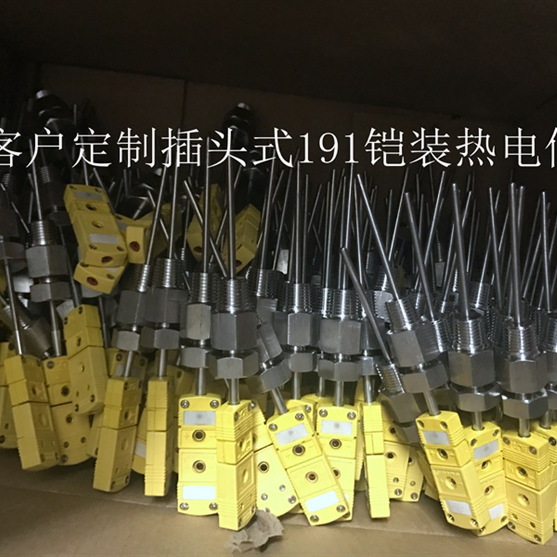 WRNK-191K型铠装热电偶 温度z传感器 探针热电偶E/J/T 现货可弯曲
