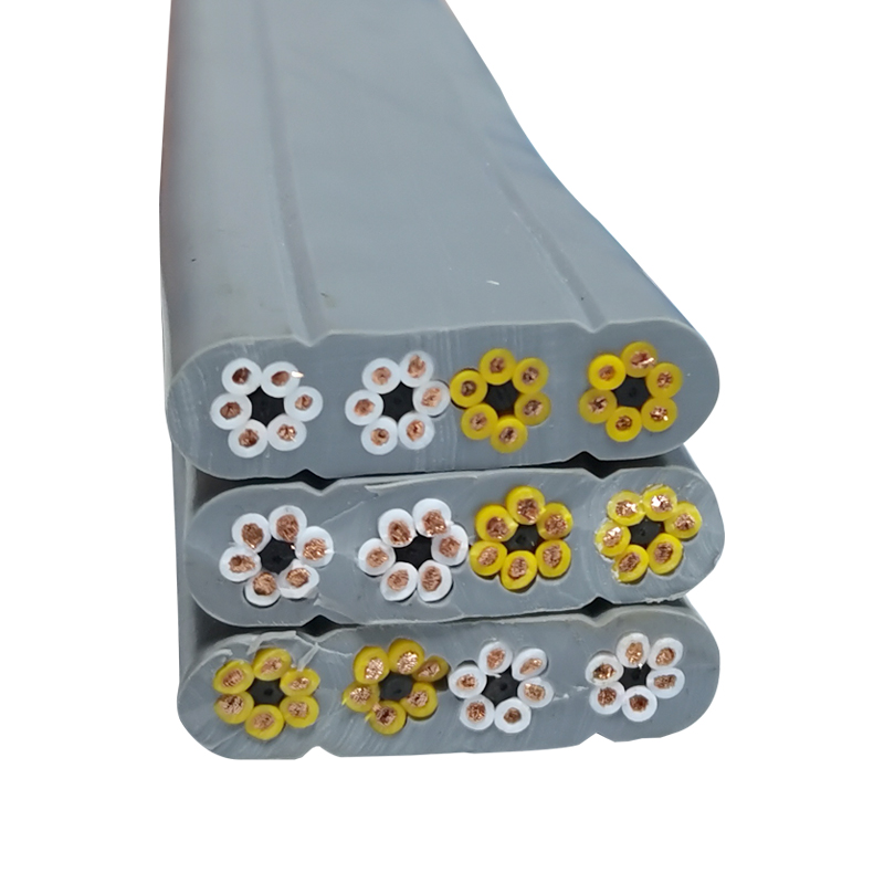 行车扁平电缆YFFB24-66芯0.75 1平方电动伸缩门排线 电梯随行扁线