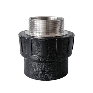 PE内丝直接外丝外牙接头40/50/63/75/90/110水泵头热熔焊接丝牙