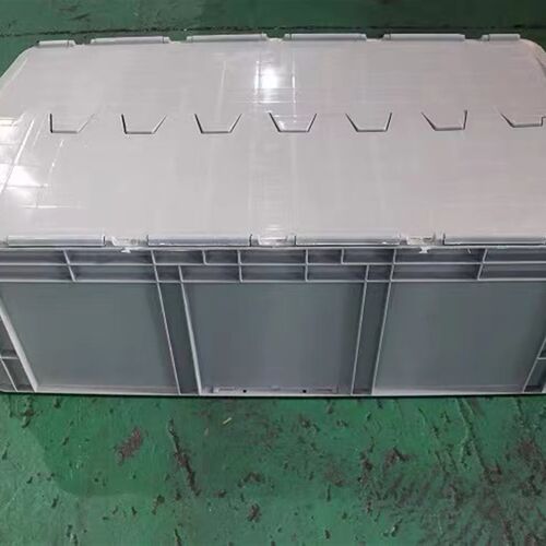 塑料物流箱带盖周转箱长方形物料收纳盒储物五金零件EU1200长盖子