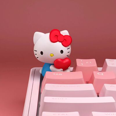 Hellokitty爱心猫高品质键盘贴