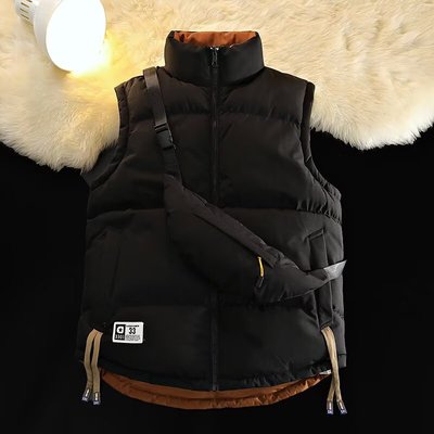 双面穿棉马甲男女款冬季2025新款坎肩背心加厚高级感保暖马夹外套