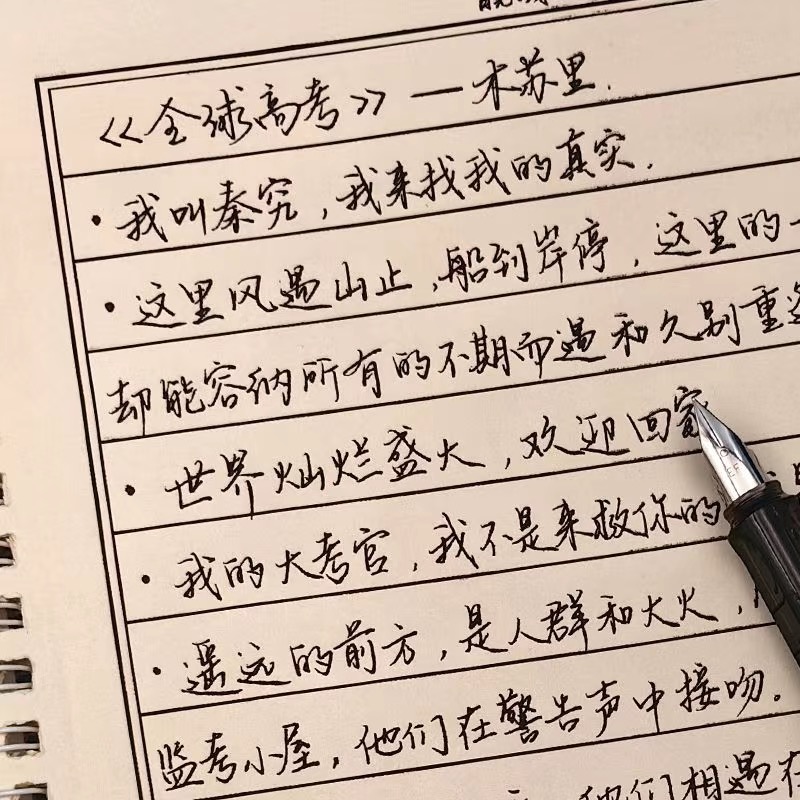 瑾鲤体行楷手写字帖女生字体漂亮练字楷书行书硬笔临摹钢笔成年男