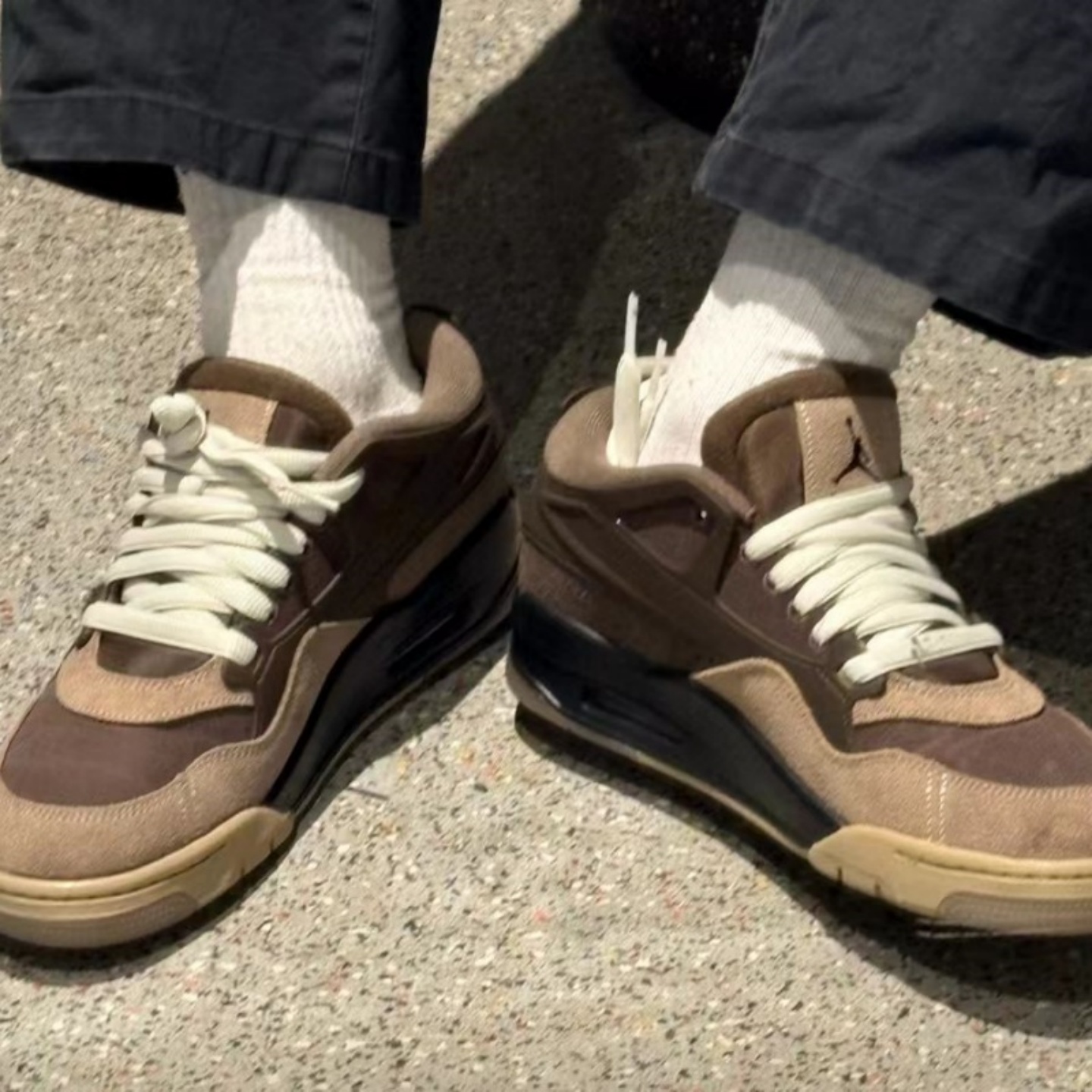 Nike/耐克舒适百搭时尚经典柔软复古篮球鞋 男款棕色FQ7939-022