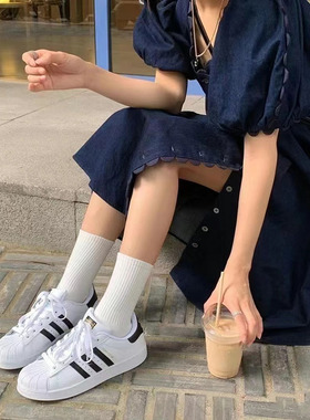 Adidas/阿迪达斯Superstar三叶草金标低帮贝壳头经典运动鞋EG4958