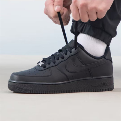 耐克Nike Air Force 1 07 黑武士复古耐磨低帮板鞋CW2288-001百亿