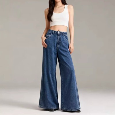 阿迪男女舒适透气休闲牛仔裤