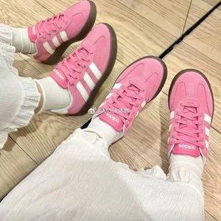 adidas阿迪达斯女鞋BARRED粉色低帮舒适耐磨运动休闲板鞋 JQ4237