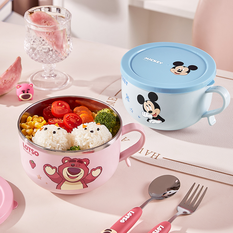 迪士尼泡面碗宿舍带盖专用餐具