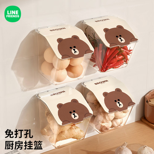 【LINE联名】免打孔安装厨房挂篮