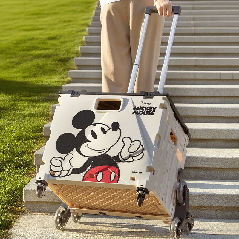 迪士尼可折叠手推车拉杆箱