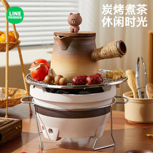 满朝佳围炉煮茶全套炭炉陶罐