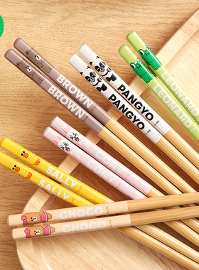 竹筷子单人装家用2026新款防滑高档可爱一人一筷单人装专用筷子