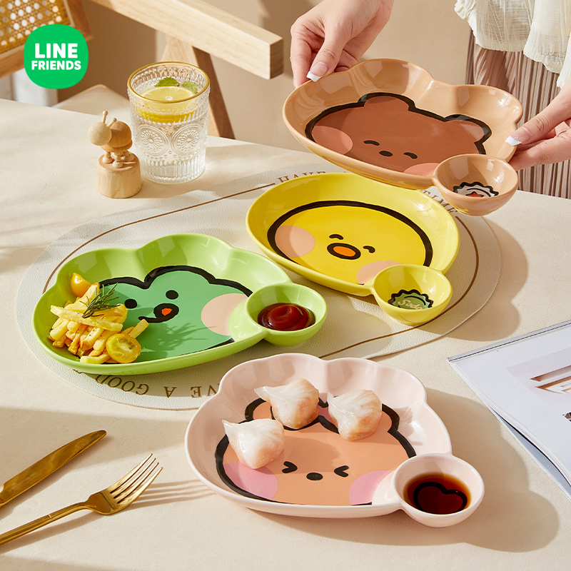 【LINE正版联名】陶瓷饺子盘