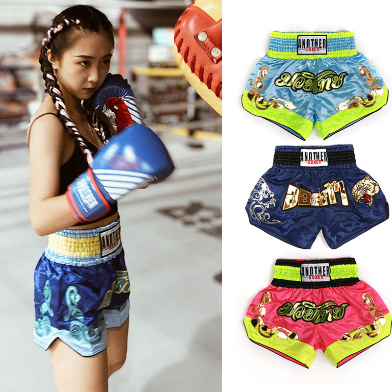 拳击短裤男女散打服泰拳自由搏击