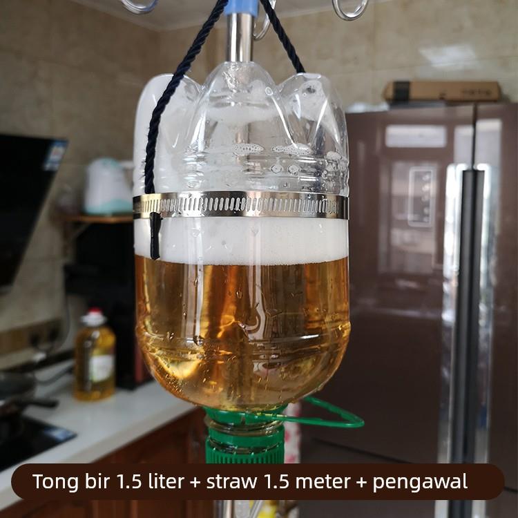 挂式精酿啤酒输液袋便携水袋1.5 2.5L大雪熊医生啤酒桶转换接头盖