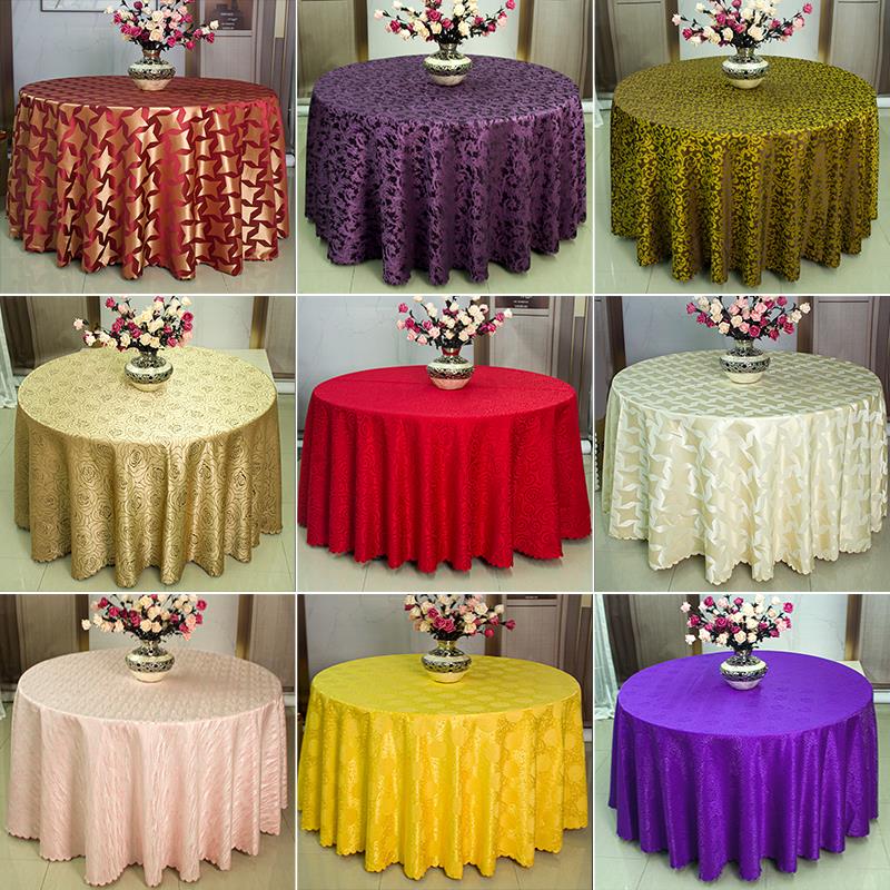 商用家用欧式餐桌几何桌布餐桌布大圆形桌方桌可定制台布布艺