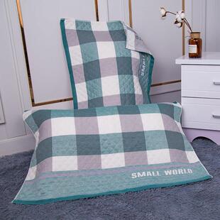 纯棉枕巾一对装3层全棉纱布加大加厚双面牛奶绒枕头巾单人成人用