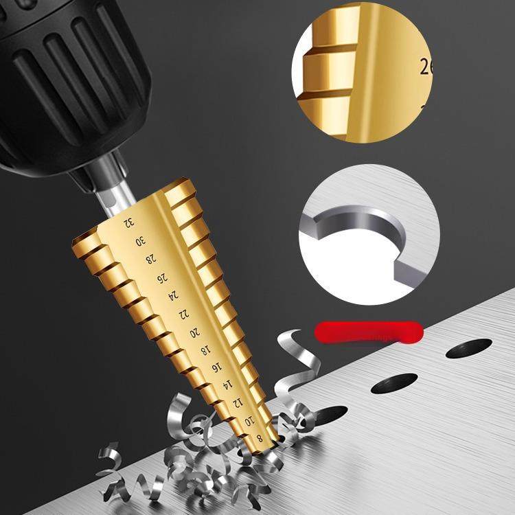 锯齿形宝塔钻头高硬度含钴开孔器金属不锈钢阶梯钻套装木工扩孔神,住宅家具,连接杆,淘宝优惠券,粉丝福利购,淘宝优惠卷