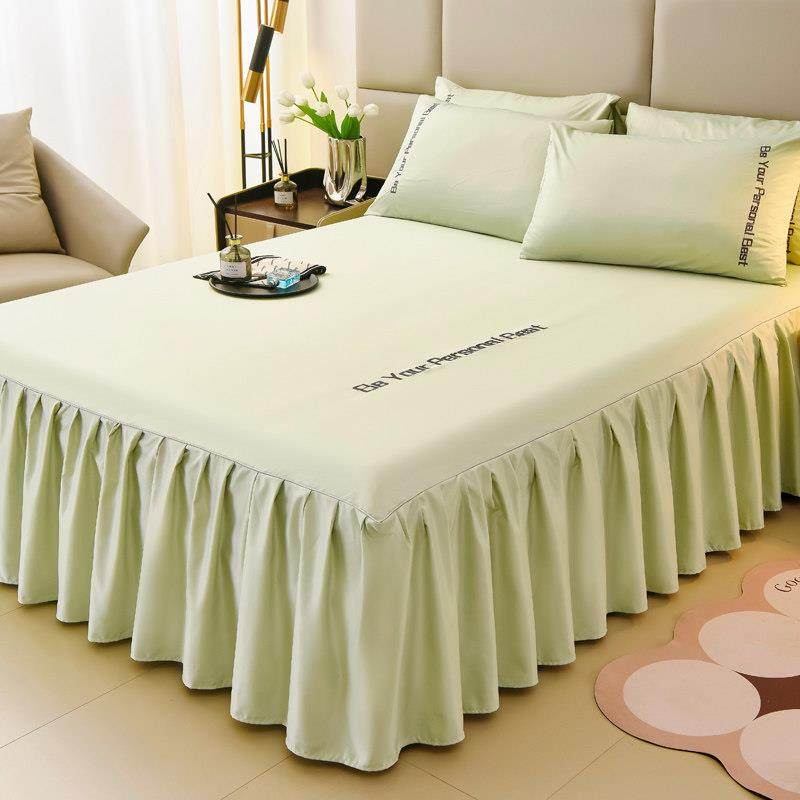 夏天冰丝凉席床裙款三件套1.8米床夏季床罩床笠席子1.5m遮丑床单,床上用品,床裙,淘宝优惠券,粉丝福利购,淘宝优惠卷