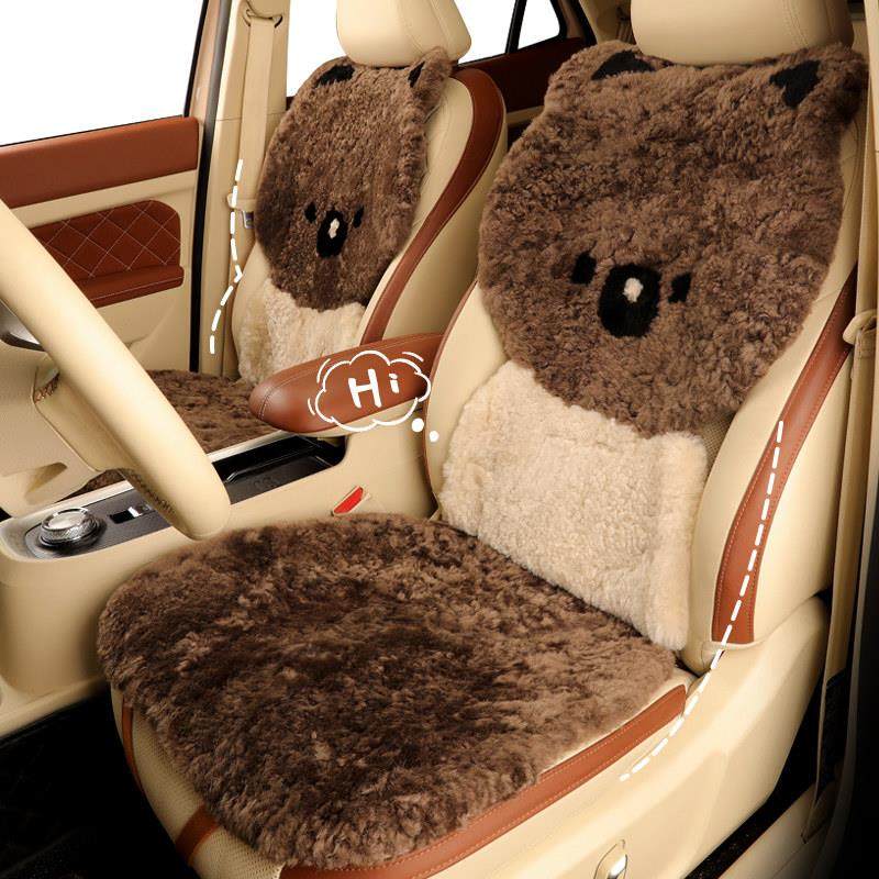 纯羊毛汽车坐垫冬季毛绒保暖加厚羊羔绒卡通可爱座椅套单片秋冬天,居家布艺,椅垫,淘宝优惠券,粉丝福利购,淘宝优惠卷