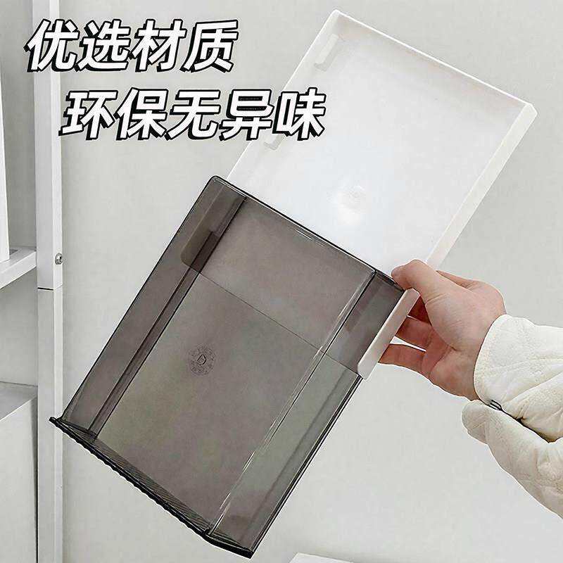 桌下隐形抽屉式收纳盒桌面办公室整理盒子置物架工位杂物隐藏神器