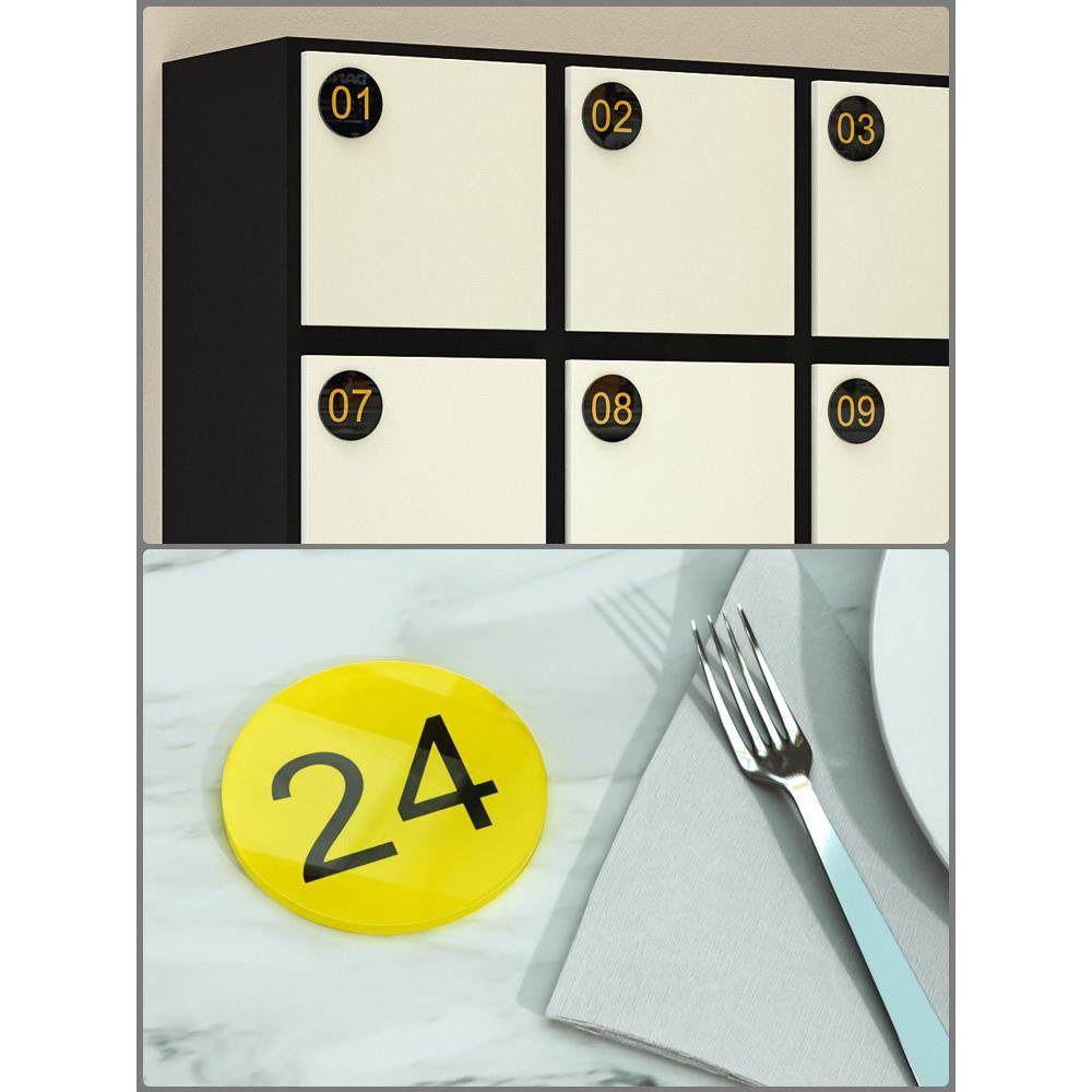 亚克力数字号码标识牌餐号牌定制餐厅桌号饭店餐桌序号网吧座位号指示桌子贴纸更衣室储物柜房间门贴机器编号,文具电教/文化用品/商务用品,标志牌/提示牌/付款码,淘宝优惠券,粉丝福利购,淘宝优惠卷