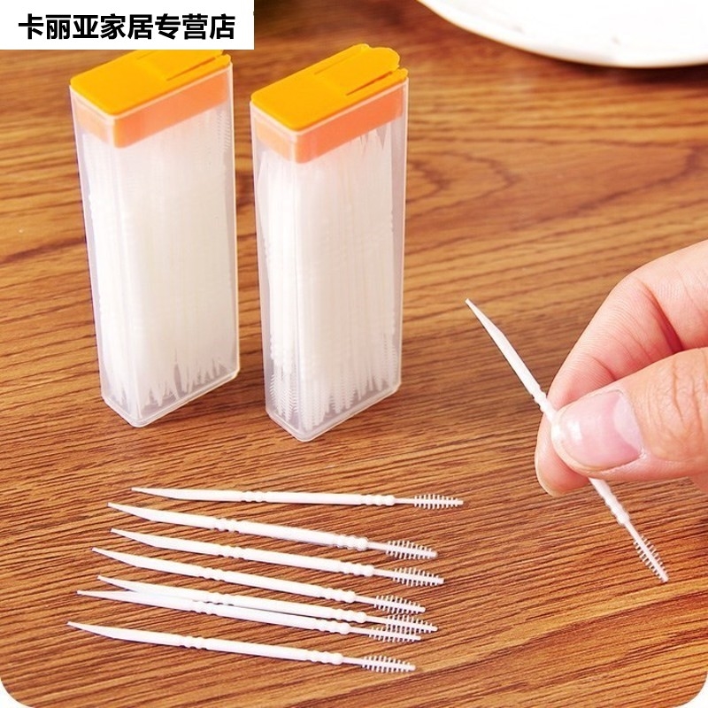 牙签软牙签牙逢刷牙缝刷牙尖细刷牙间隙清洁男女家庭清理牙齿