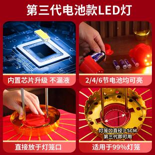 灯笼专用led灯2026新款电池灯笼灯线无线免插电灯泡伴侣装饰挂件