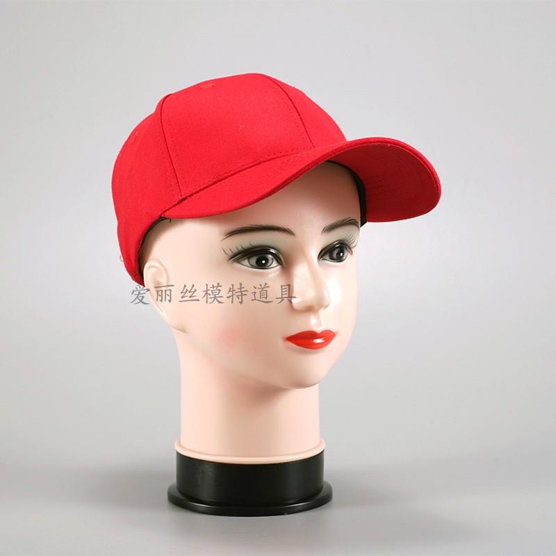 女头模型假人头戴帽子假发饰品男头模道具塑料模特头商超展示道具
