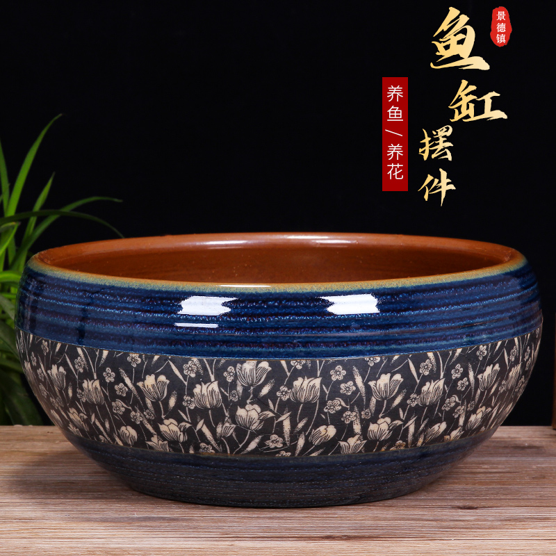 景德镇陶瓷花盆水培碗莲睡