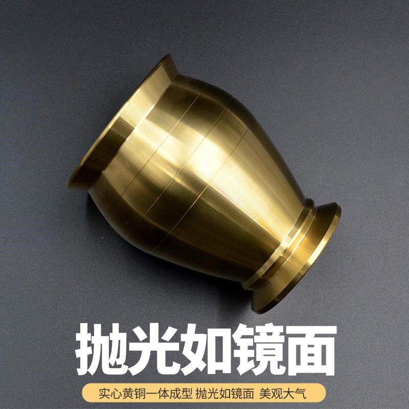 捣药罐实心黄铜药罐子老式u铜臼冲筒药房铜盅研钵研磨器杵子磨五d