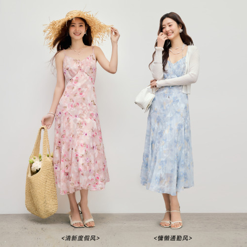 秋水伊人纯欲风聚酯纤维